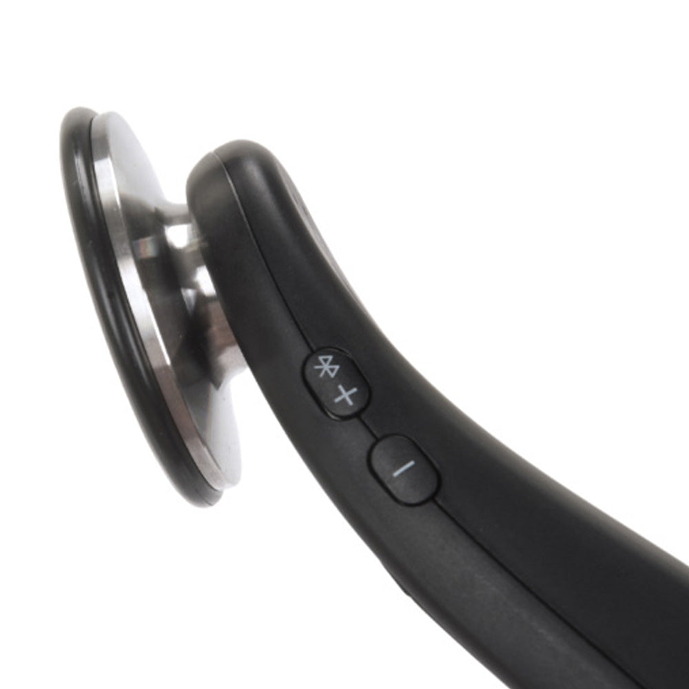 AI Smart Stethoscope SDVTCP01 with matte black handle and silver chestpiece.