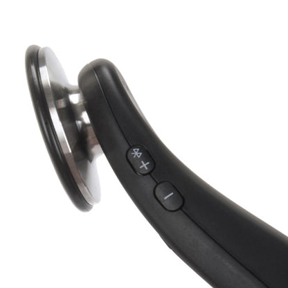 AI Smart Stethoscope SDVTCP01 with matte black handle and silver chestpiece.