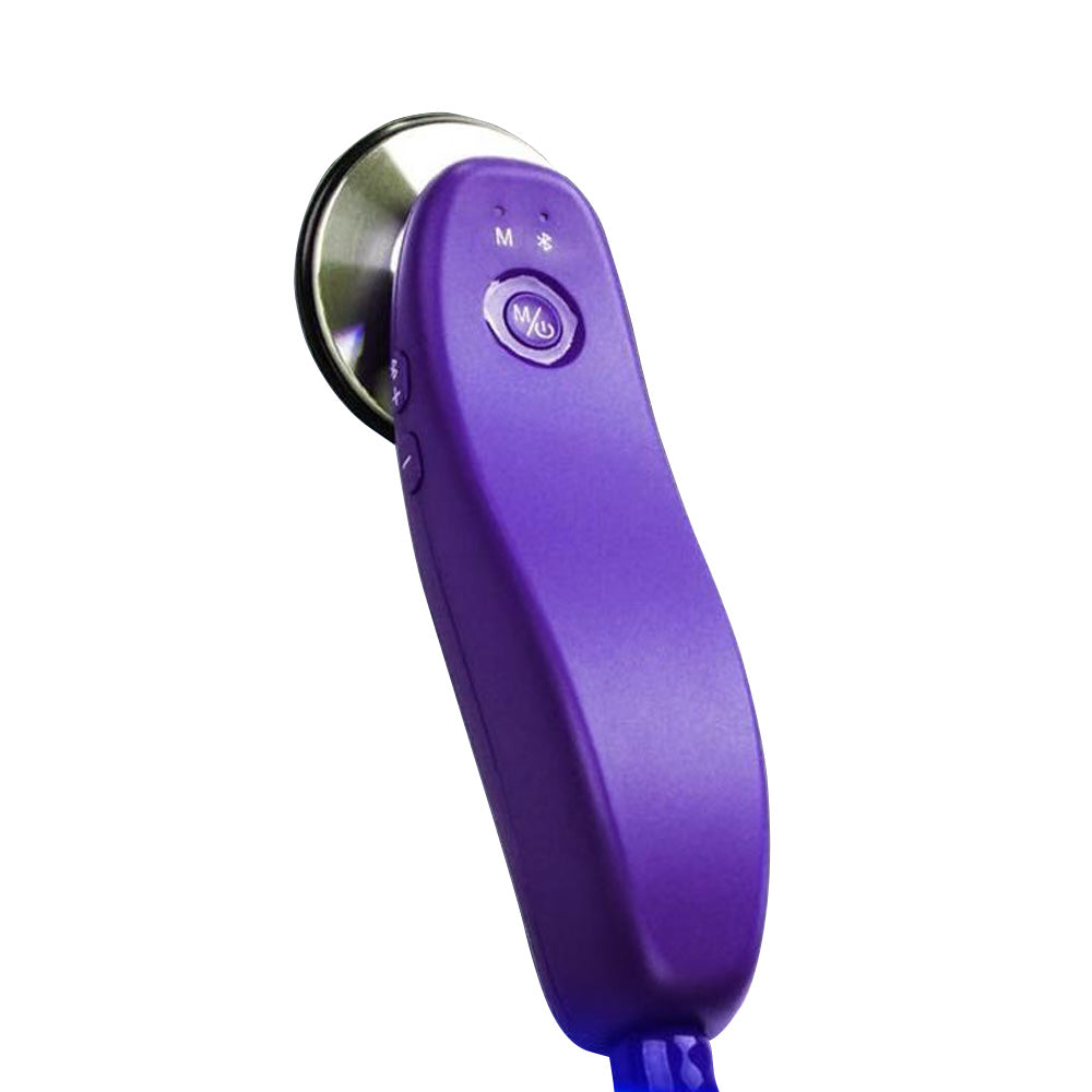 AI Smart Stethoscope SDVTCP01 with purple body and metallic chestpiece.