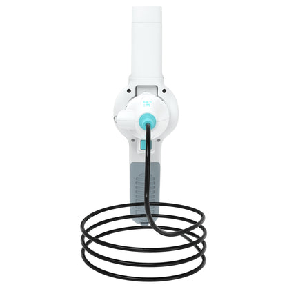 SI LITE veterinary endoscope handle and coiled probe cable, top-down view.