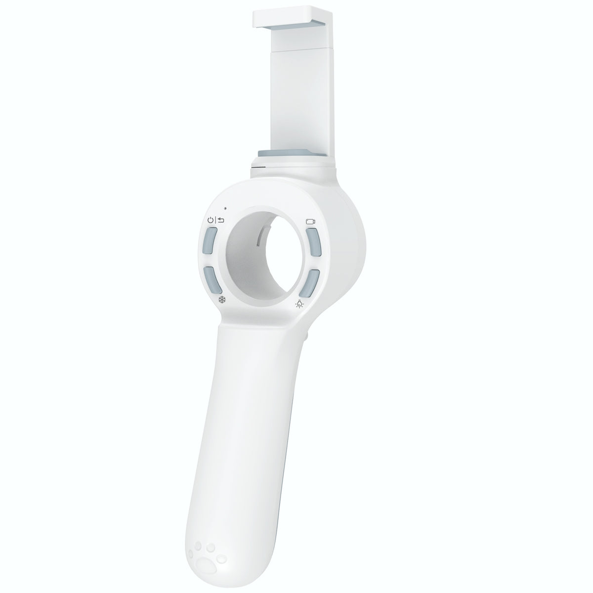 SI LITE veterinary endoscope with smartphone holder and control buttons.